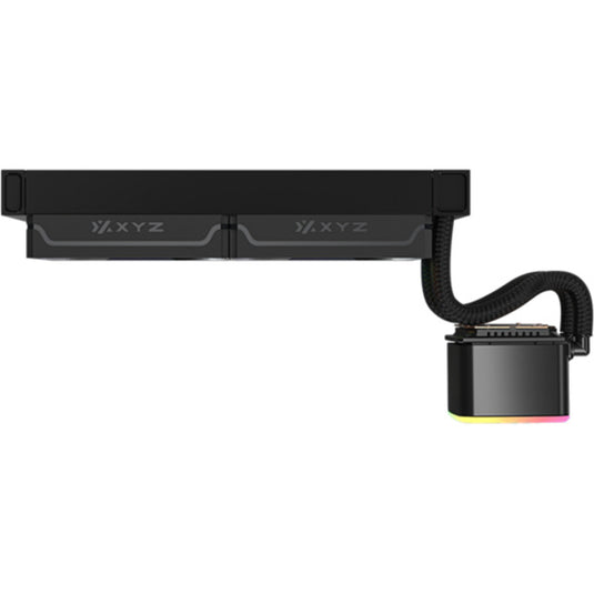 Xyz pc gear aquapulse aio 240 waterkoeling (zwart, argb, pwm)