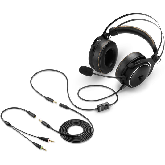 Sharkoon skiller sgh50 over-ear gaming headset (zwart, pc, playstation 4, playstation 5, xbox series s|x)