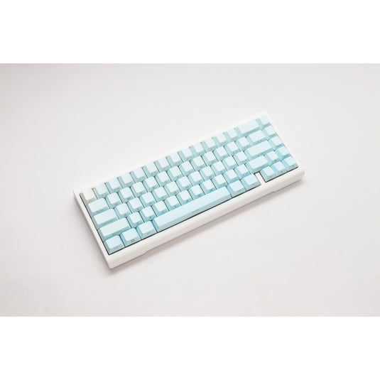 Ducky projectd tinker 65 - pom edition met qmk via rgb mechanisch toetsenbord (lichtblauw, us lay-out (qwerty), kailh box cream pro, 65%, rgb leds, double-shot pbt, hot-swappable pom, gasket mount)
