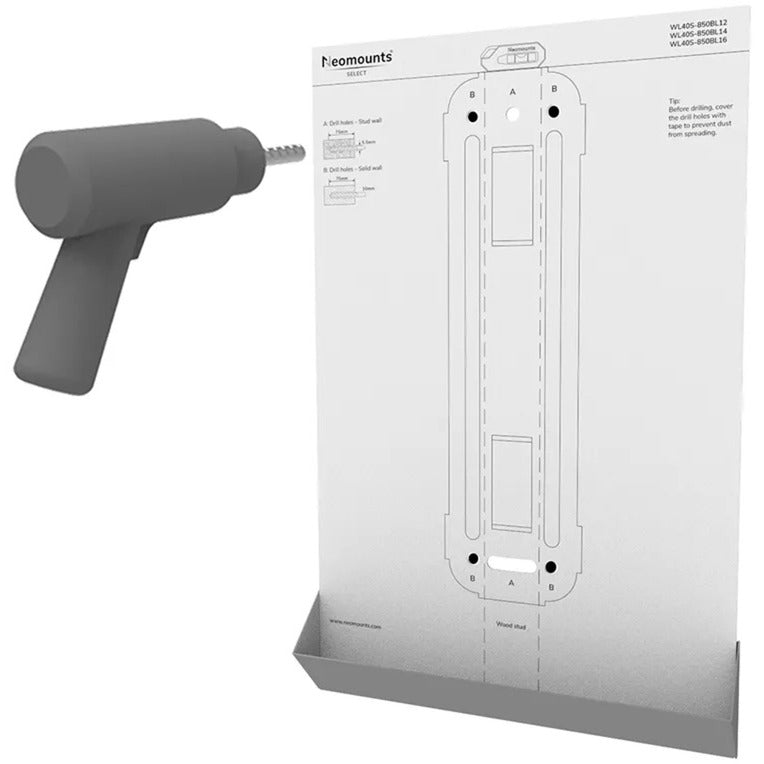 Afbeelding laden in galerijviewer, Neomounts wl40s-850bl12 select tv wandsteun standaard (zwart)
