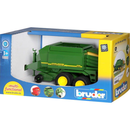 Bruder speelgoed | miniature vehicles - john deere balenpers (02017)