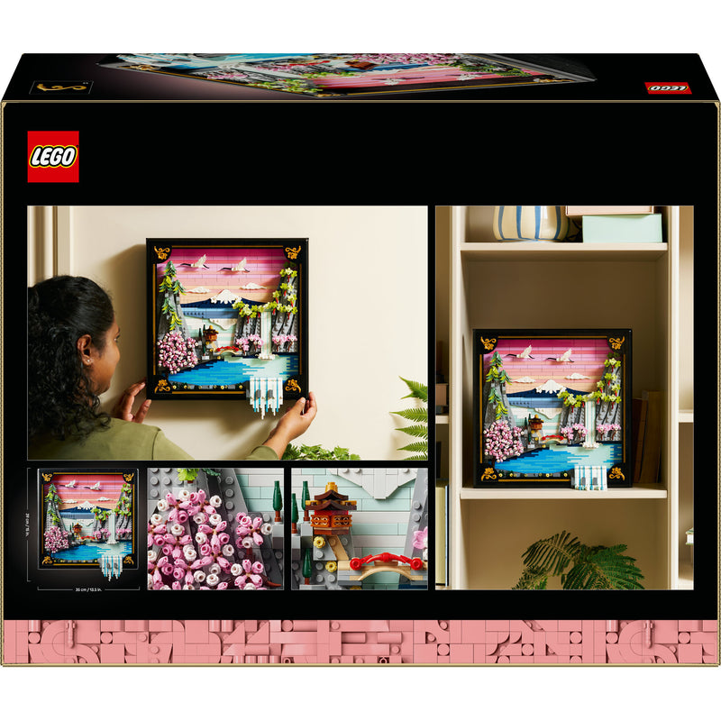 Afbeelding laden in galerijviewer, Lego ® art landschap met japanse kersenbloesems wanddecoratie - 31218
