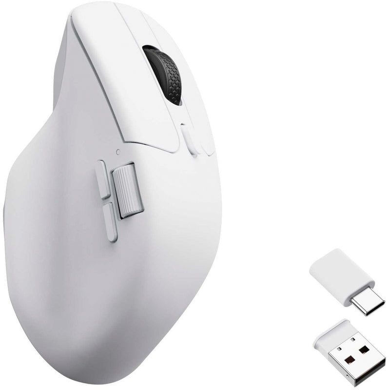 Afbeelding laden in galerijviewer, Keychron m6-a3 wireless mouse (wit, 26,000 dpi, usb-c bluetooth 5.1 2.4 ghz)
