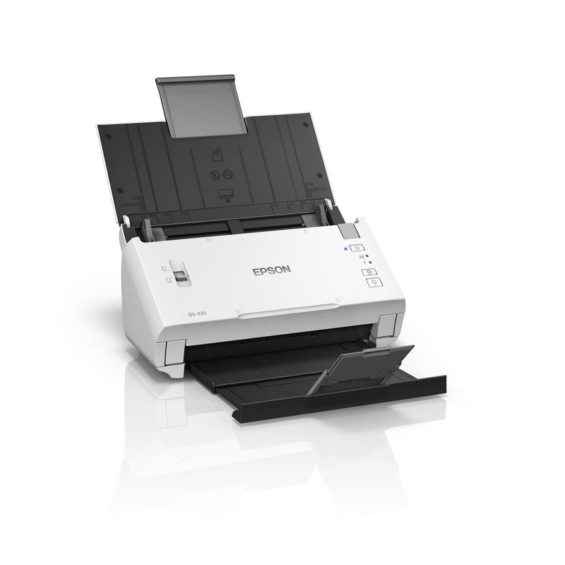 Afbeelding laden in galerijviewer, Epson workforce ds-410 feedscanner (wit zwart, usb 2.0)
