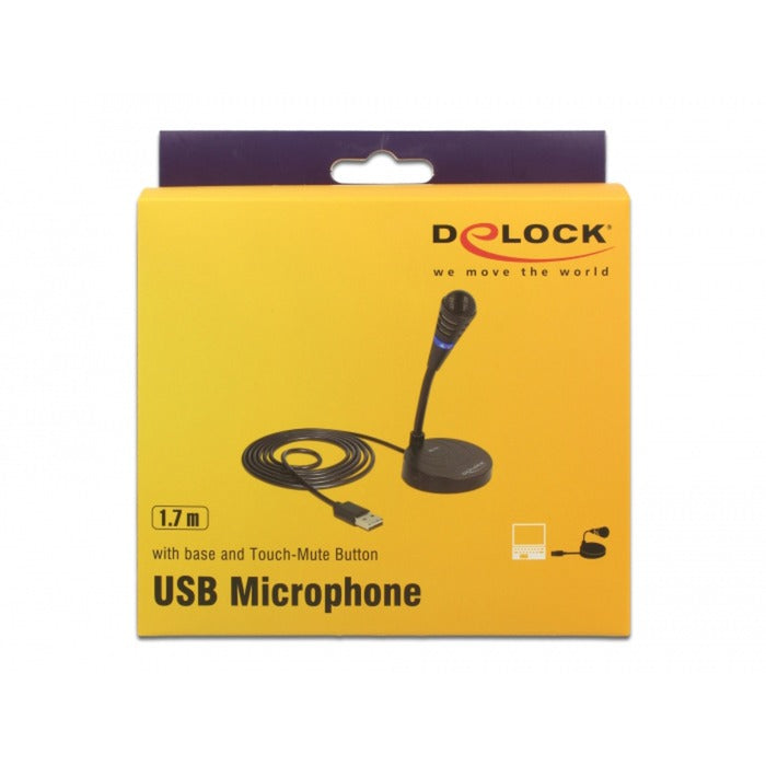 Afbeelding laden in galerijviewer, Delock usb microfoon (zwart, plug play)
