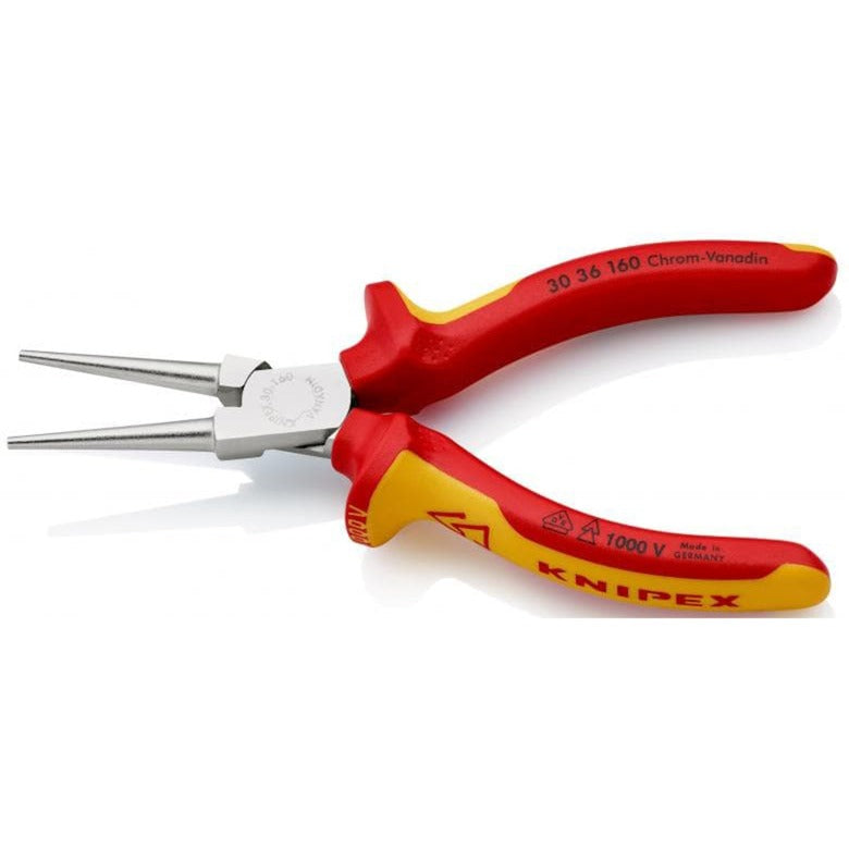 Afbeelding laden in galerijviewer, Knipex langbektang verchroomd ge‹soleerd met meer-componentengrepen, vde-getest 160 mm - 3036160
