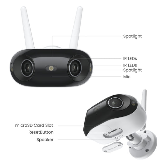 Reolink elite w740 beveiligingscamera (wit, 4k, 8mp, wifi 6)
