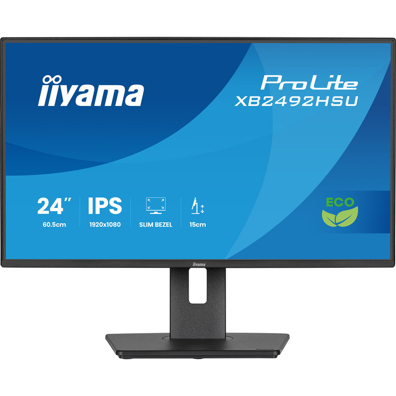 Afbeelding laden in galerijviewer, Iiyama prolite xb2492hsu-b1 24 monitor (zwart (mat), hdmi, displayport, 2x usb-a, usb-b, 120 hz)
