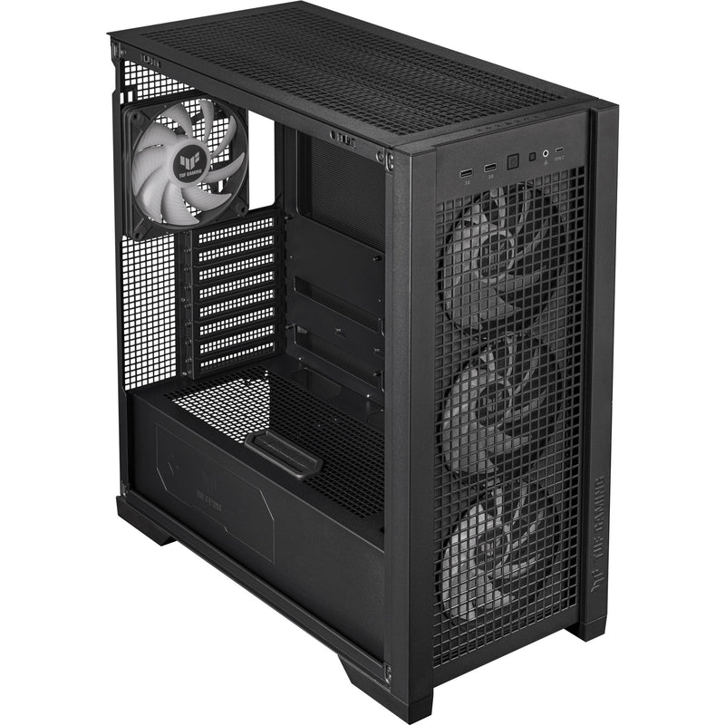 Afbeelding laden in galerijviewer, Asus tuf gaming gt302 argb midi tower behuizing (zwart | 2x usb-a | 1x usb-c | rgb | tempered glass)
