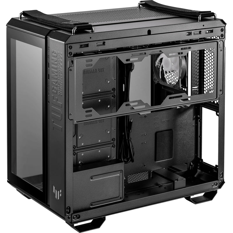 Afbeelding laden in galerijviewer, Asus tuf gaming gt502 plus midi tower behuizing (zwart | 2x usb-a | 1x usb-c | tempered glass)
