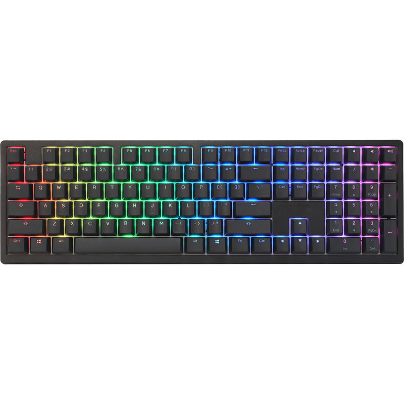 Afbeelding laden in galerijviewer, Ducky zero 6108 classic black rgb mechanisch gaming toetsenbord (zwart, us lay-out (qwerty), cherry mx2a blue, 100%, rgb leds, double-shot pbt, hot swap, 2.4ghz | bluetooth | usb-c)
