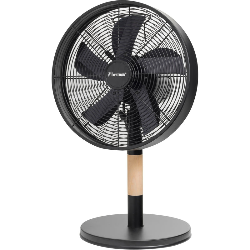 Afbeelding laden in galerijviewer, Bestron dft35wb tafelventilator (zwart houtkleur, ø 35 cm)
