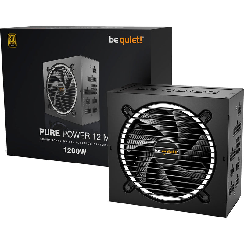 Afbeelding laden in galerijviewer, Be quiet! pure power 12m modulaire 1200 watt voeding (zwart, 1x 12v-2x6, 4x pcie)
