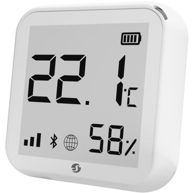 Shelly plus h t temperatuur- en vochtmeter (wit, wifi, bluetooth)