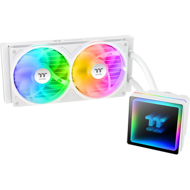 Afbeelding laden in galerijviewer, Thermaltake th240-s v3 argb sync aio liquid cooler - snow edition waterkoeling (wit)
