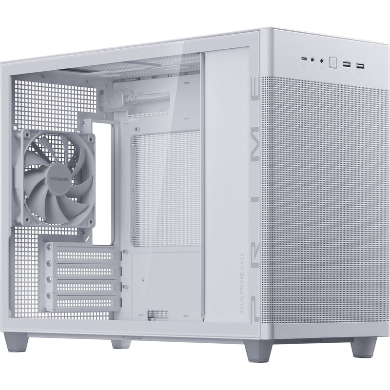 Afbeelding laden in galerijviewer, Asus prime ap201 midi tower behuizing (wit | 2x usb-a | 1x usb-c | tempered glass)
