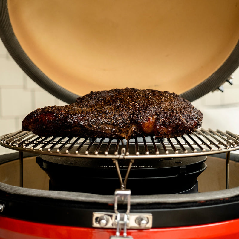 Afbeelding laden in galerijviewer, Kamado joe slōroller met rvs cooking rack voor classic i ii inlegrooster
