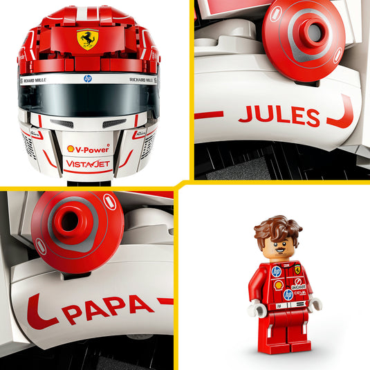 Lego editions scuderia ferrari hp helm van charles leclerc f1 auto bouwpakket voor kinderen 43014