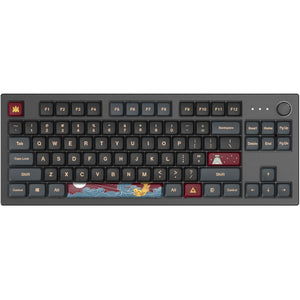 Montech mkey darkness tkl rgb mechanisch toetsenbord (zwart, us lay-out (qwerty), gateron g pro yellow, 80% (tkl), hot-swappable, rgb, pbt)