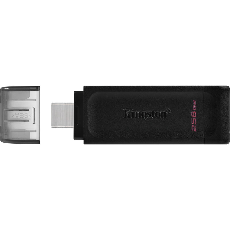 Afbeelding laden in galerijviewer, Kingston datatraveler 70 256 gb usb-stick (zwart, dt70 256gb, usb-c 3.2 gen 1)
