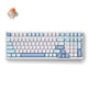 Mchose g98 pro blue flame orange wireless tri-mode custom mechanical rgb gaming toetsenbord (wit, us lay-out (qwerty), ttc flame orange, rgb, hot swap, double-shot pbt, draadloos | bluetooth | usb-c)