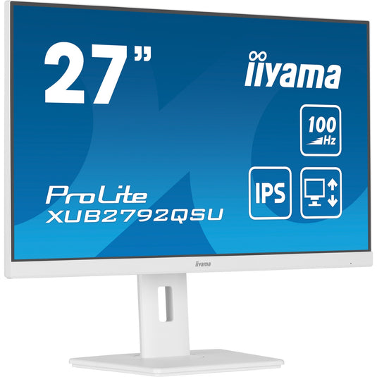 Iiyama prolite xub2792qsu-w6 27 monitor (wit, hdmi, displayport, 4x usb-a, usb-b)