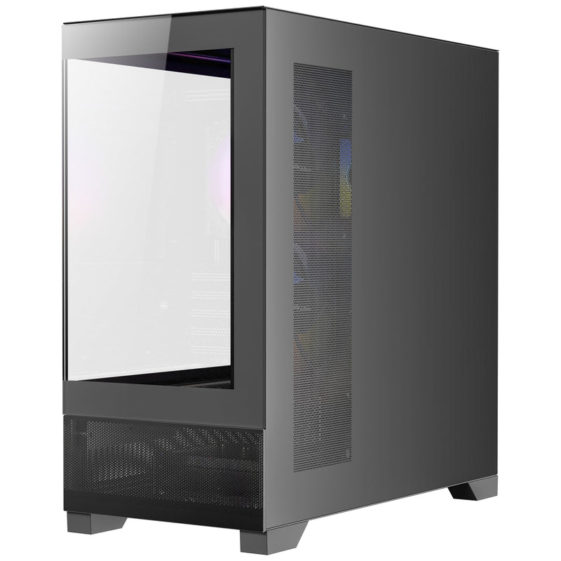 Afbeelding laden in galerijviewer, Antec cx500m rgb mini tower behuizing (zwart | 3x usb-a | tempered glass)
