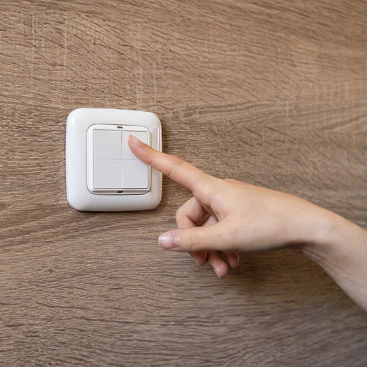 Shelly blu wall switch 4 + busch-jaeger adapter schakelaar (wit, bluetooth 4.2)