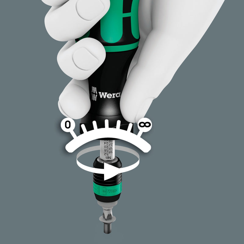 Afbeelding laden in galerijviewer, Wera 7440 41 kraftform momentschroevendraaier-set 0,3-3,0 nm (zwart groen, 26‑delig)
