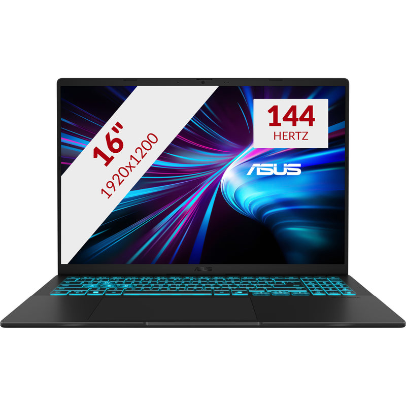 Afbeelding laden in galerijviewer, Asus v16 fx3607vh-rp011ws 16 gaming laptop (zwart | core 5 210h | rtx 5050 | 16 gb | 512 gb ssd)
