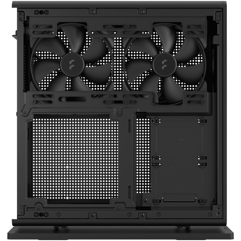 Afbeelding laden in galerijviewer, Fractal design ridge black mini tower behuizing (zwart | 2x usb-a | 1x usb-c)
