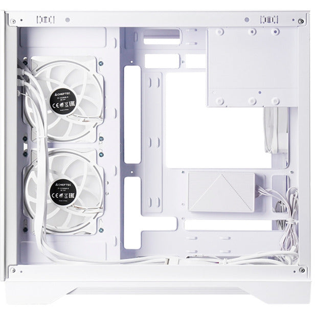 Afbeelding laden in galerijviewer, Chieftec visio midi tower behuizing (wit | 2x usb-a | 1x usb-c | rgb | tempered glass)

