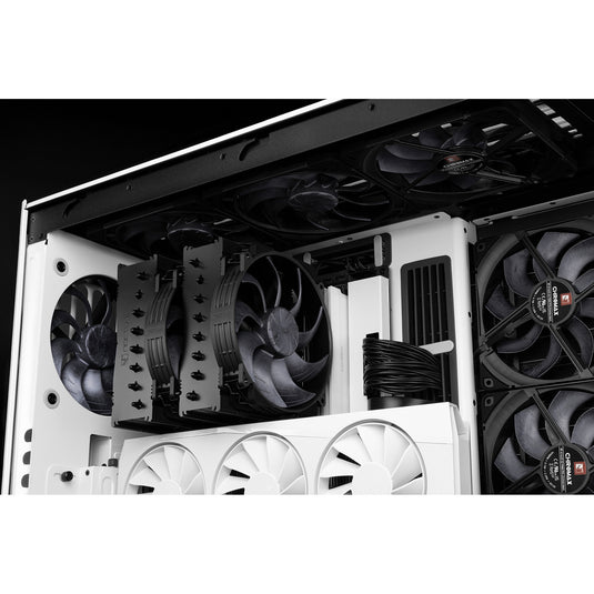 Noctua nf-a14x25r g2 pwm chromax.black case fan (zwart, 140 x 140 x 25 mm)