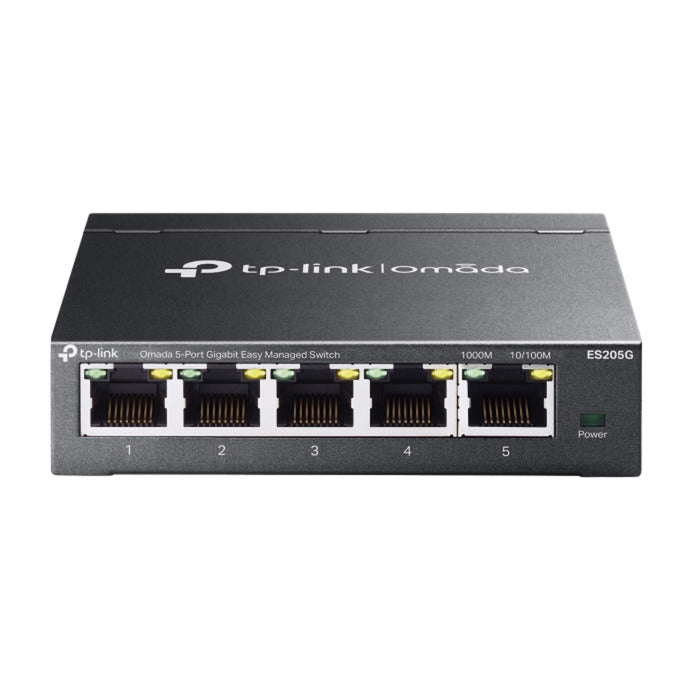 Afbeelding laden in galerijviewer, Tp-link omada es205g 5-poort gigabit easy managed switch (zwart)
