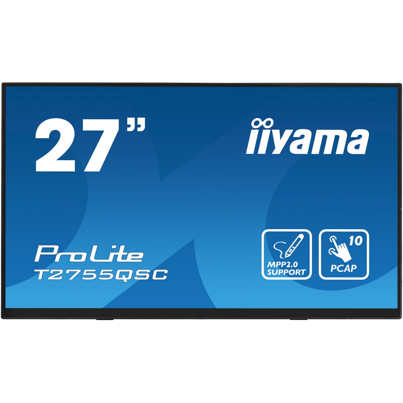 Afbeelding laden in galerijviewer, Iiyama prolite t2755qsc-b1 27 touchscreen monitor (zwart, 1x displayport, 1x hdmi, 2x usb-a)
