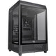 Thermaltake the tower 500 midi tower behuizing (zwart | 4x usb-a | 1x usb-c | tempered glass)