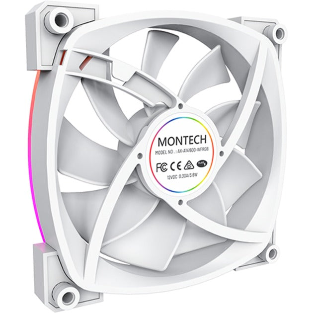 Afbeelding laden in galerijviewer, Montech ax140 fan pwm rgb case fan (wit, 140 x 140 x 25 mm)
