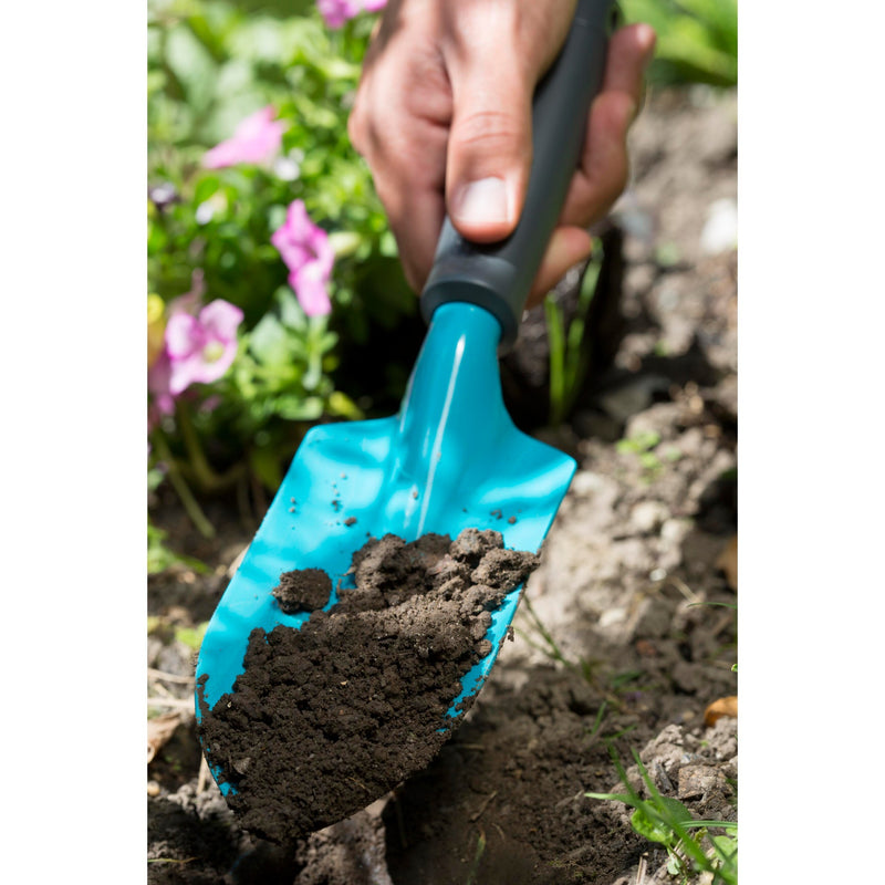 Afbeelding laden in galerijviewer, Gardena classic handschep handschepje (turquoise zwart, 8950-20)
