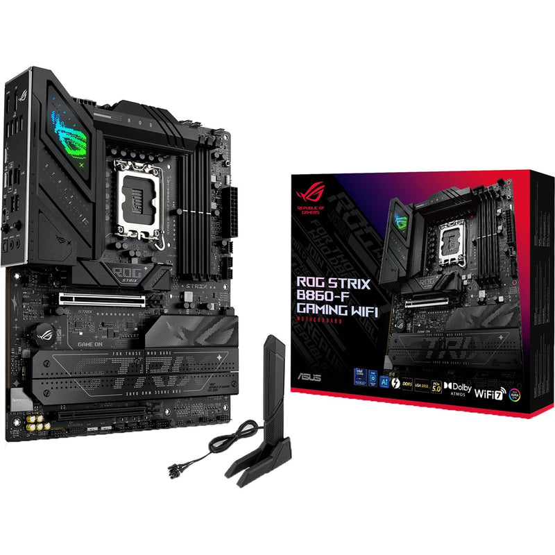 Afbeelding laden in galerijviewer, Asus rog strix b860-f gaming wifi socket 1851 moederbord (raid, 2.5 gb-lan, wi-fi 7, bt, sound, atx)
