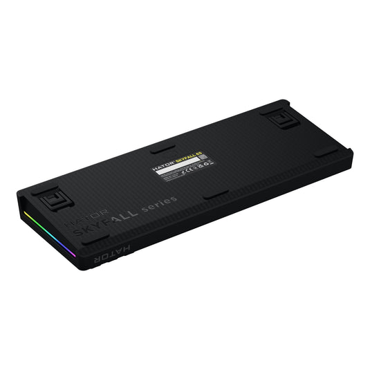 Hator skyfall wired rgb mechanisch gaming toetsenbord (zwart, us lay-out (qwerty), hator aurum sterling, 65%, rgb, double shot abs, hot-swap)