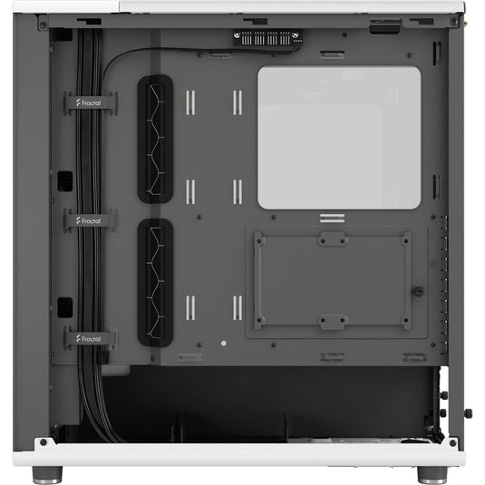 Fractal design north midi tower behuizing (wit houtkleur | 2x usb-a | 1x usb-c | tempered glass)