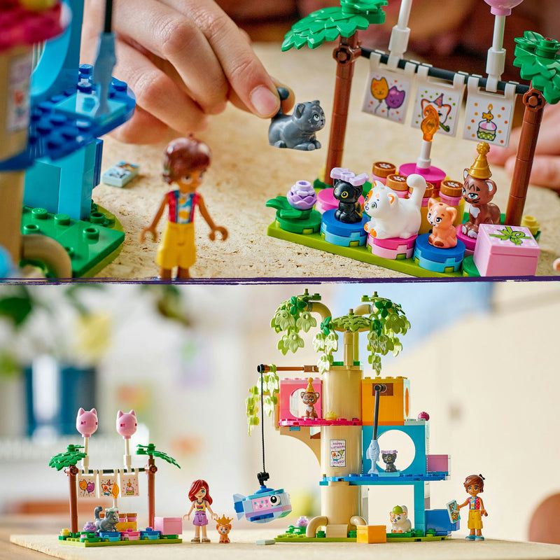 Afbeelding laden in galerijviewer, Lego ® friends kattenverjaardagsfeestje en boomhut set - 42666

