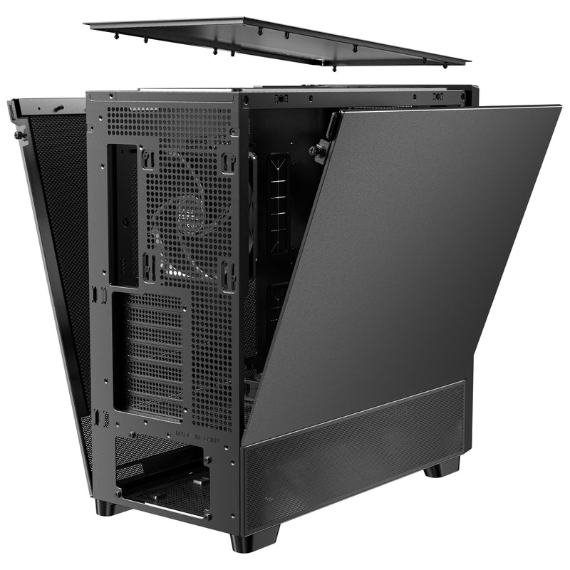 Afbeelding laden in galerijviewer, Antec flux se midi tower behuizing (zwart | 2x usb-a | 1x usb-c)
