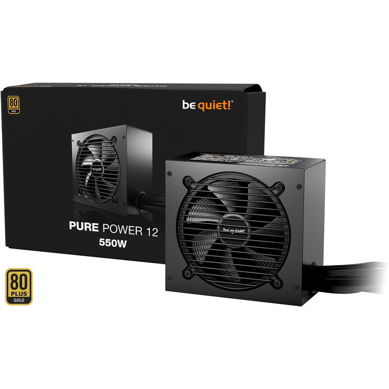 Afbeelding laden in galerijviewer, Be quiet! pure power 12 550 watt voeding (zwart, 2x pcie)
