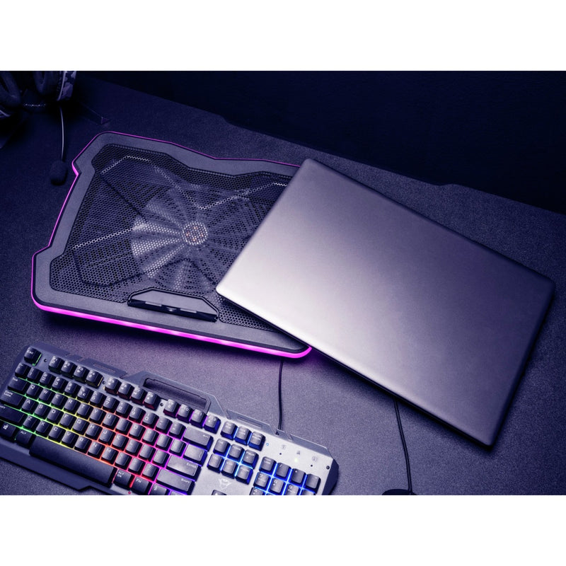 Afbeelding laden in galerijviewer, Trust gxt 1126 aura laptopkoeler (zwart, rgb)
