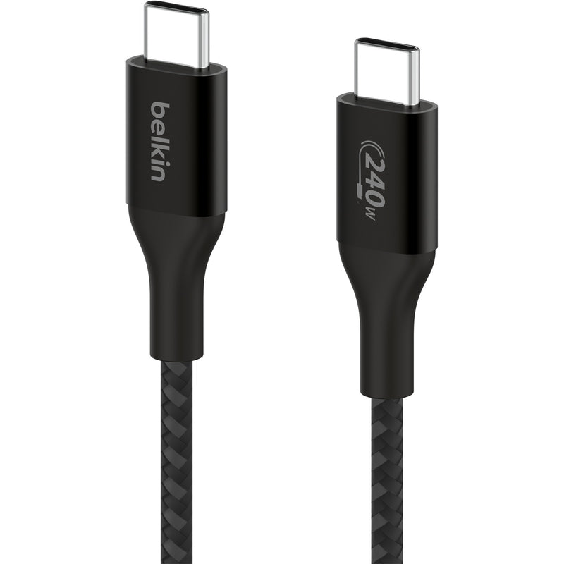 Afbeelding laden in galerijviewer, Belkin boostcharge usb-c > usb-c kabel (zwart, 1 meter, 240 w)
