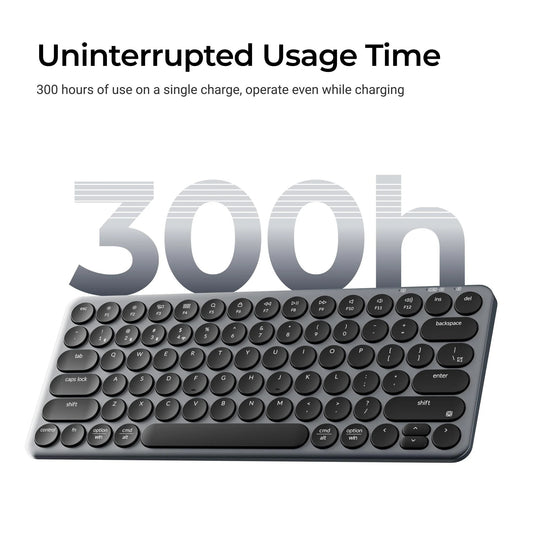 Keychron b3 pro-k8 toetsenbord (wit, us lay-out (qwerty), scissor switches, 75%, abs keycaps, 2.4 ghz | bluetooth | usb)