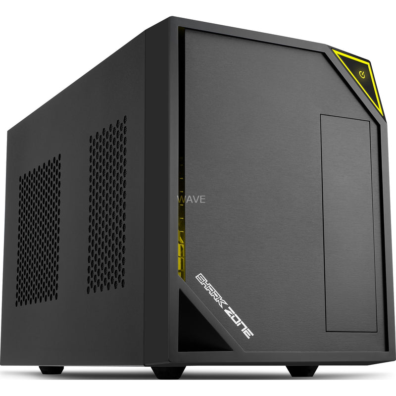 Afbeelding laden in galerijviewer, Sharkoon shark zone c10 mini tower behuizing (zwart | 2x usb-a)
