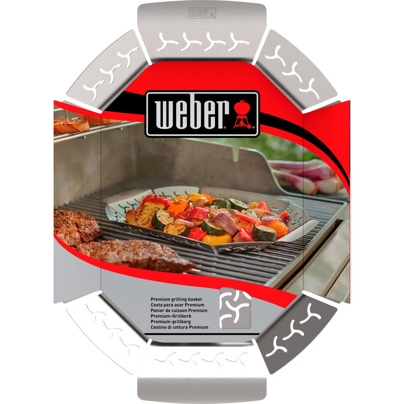 Afbeelding laden in galerijviewer, Weber premium grillkorf groentekorf (roestvrij staal)
