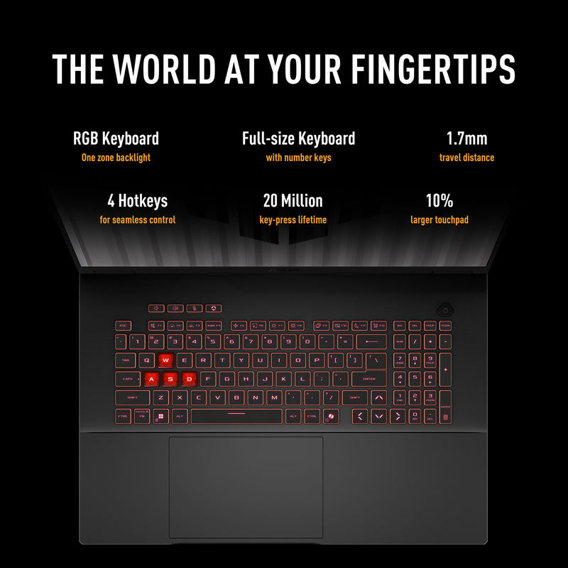 Afbeelding laden in galerijviewer, Asus tuf gaming a18 fa808um-s8132w 18 gaming laptop (zwart grijs | r7 260 | rtx 5060 | 16 gb | 512 gb ssd)
